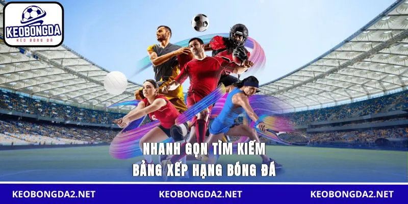 Nhanh gọn tìm kiếm bảng xếp hạng bóng đá